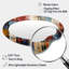 Terre carreaux IV - mosaïque bohème formes asymétriques - grand miroir mural bohémien