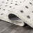 Pele Modern Geometric Dot Shag White/Gray Rug-714429310