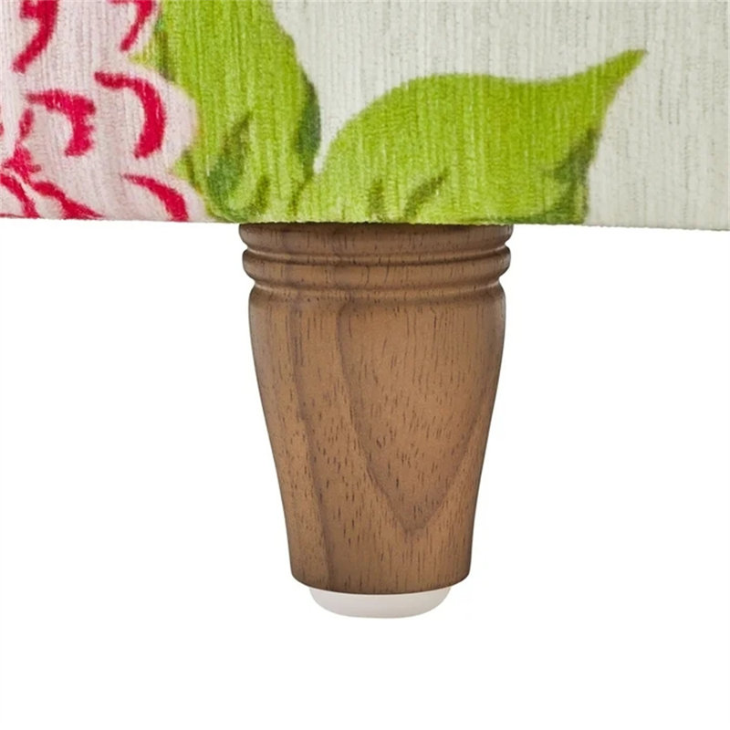 Repose-pieds rond avec rangement Floral