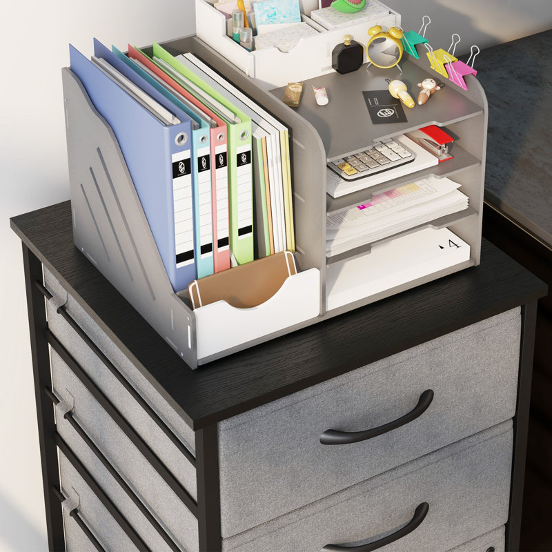 Berzai 15.7'' Wide 3 -Drawer Mobile Steel File Cabinet