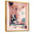 Toile avec cadre flottant or
