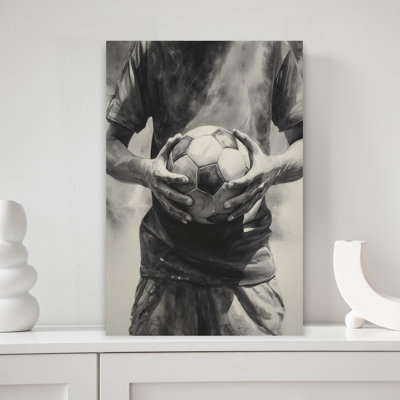 Dedicated Soccer Player Contemporary Wall Art