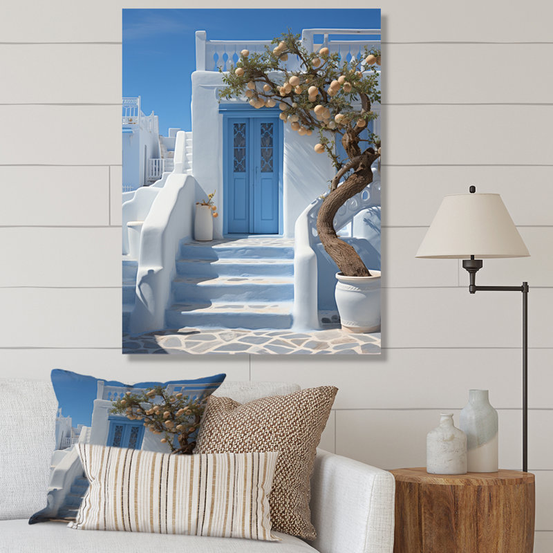 Grèce, Grèce, Cycladic Harmony I - Grèce, art mural, H 20 po x l 12 po x P 1 po
