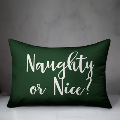  Naughty or Nice Lumbar Pillow