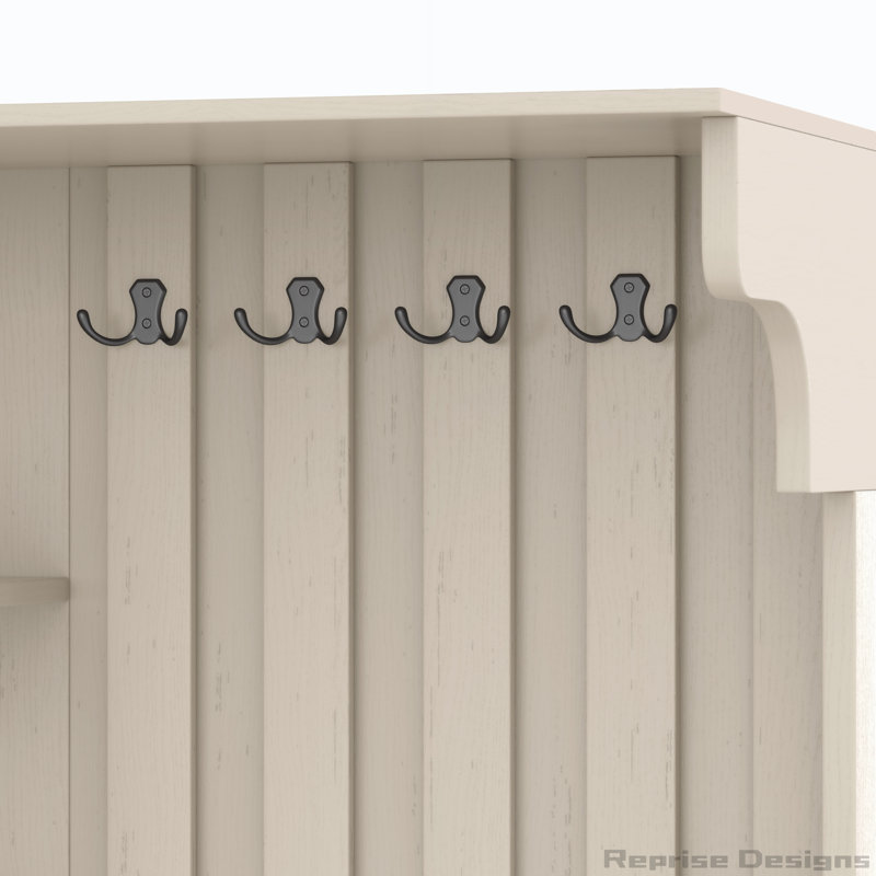 Armoire de vestibule multifonctionnelle gauche-droite, Beige