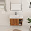  Ensemble de meuble-lavabo simple 28 po avec plateau en céramique Oakchade-546604953-546604952