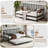 Metal Twin Daybed With Trundle