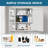 23.6 in. W x 31.5 in. H Black Rectangular Wooden Wall Mount Bathroom Storage with Mirror-655855753