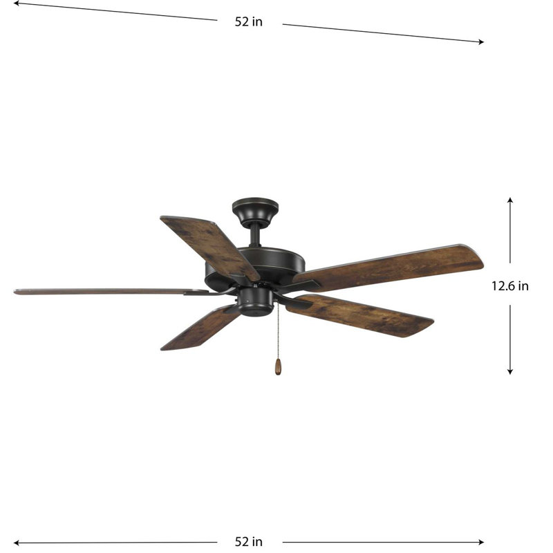 AirPro 52 " Ceiling Fan, Antique Bronze