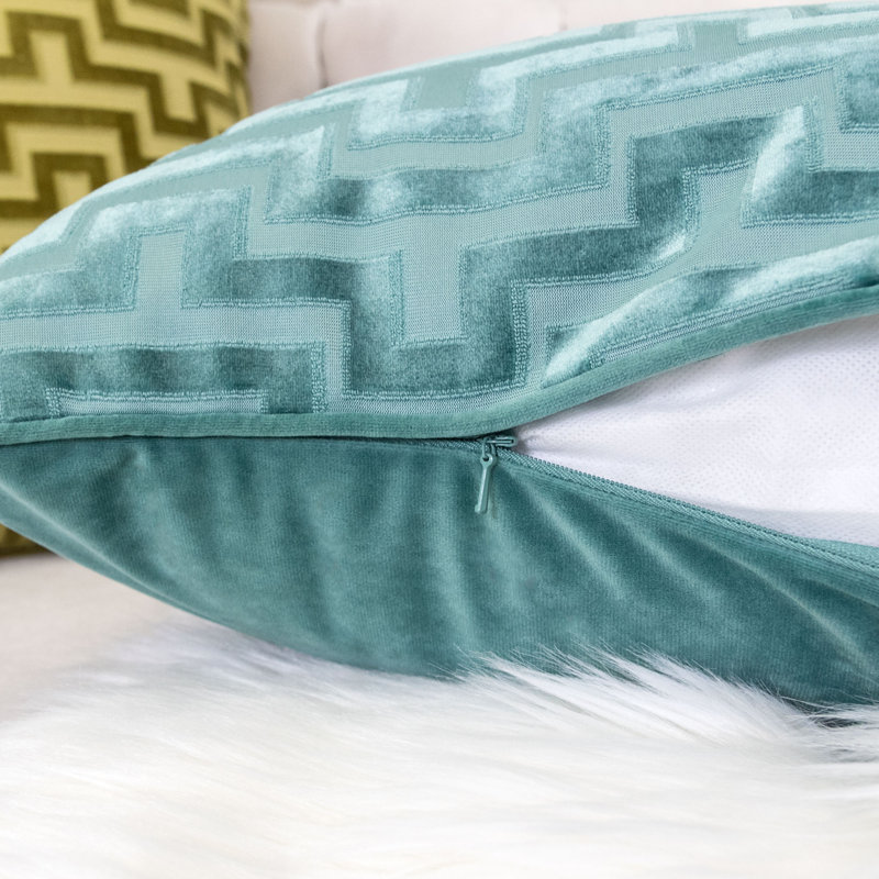 Square Pillow Cover & Insert, Spa, 20"H x 20"W, Square