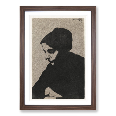 Portrait of a Woman by Samuel De Mesquita - Framed Print