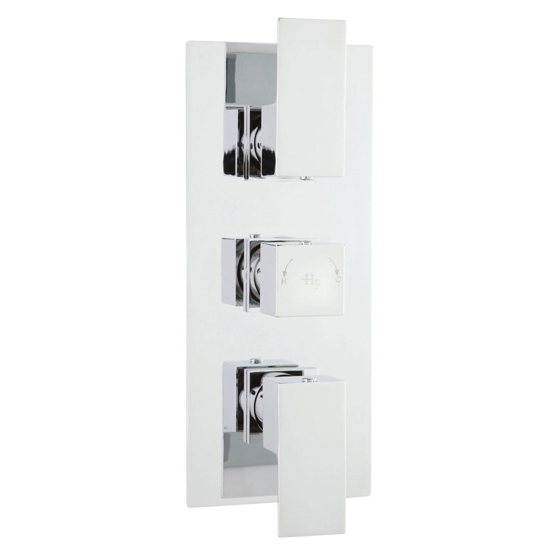 Art Triple Concealed Thermostatic/Diverter Shower Valve