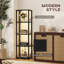 157cm Veneered LED Column Floor Lamp-627660678