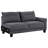 Verona Grey Loose Back Sectional Sofa