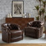 Tinsleigh 31.5" Wide Genuine Leather Swivel Chair (Set of 2)