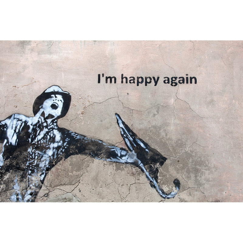 Papier peint amovible autoportant Graffiti Urban Art Simple and Mysterious, L 66 po x l 96 po