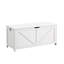 Banc de rangement - Rangement de vestibule blanc, découpe en U, espace de rangement spacieux, installation rapide-693634010