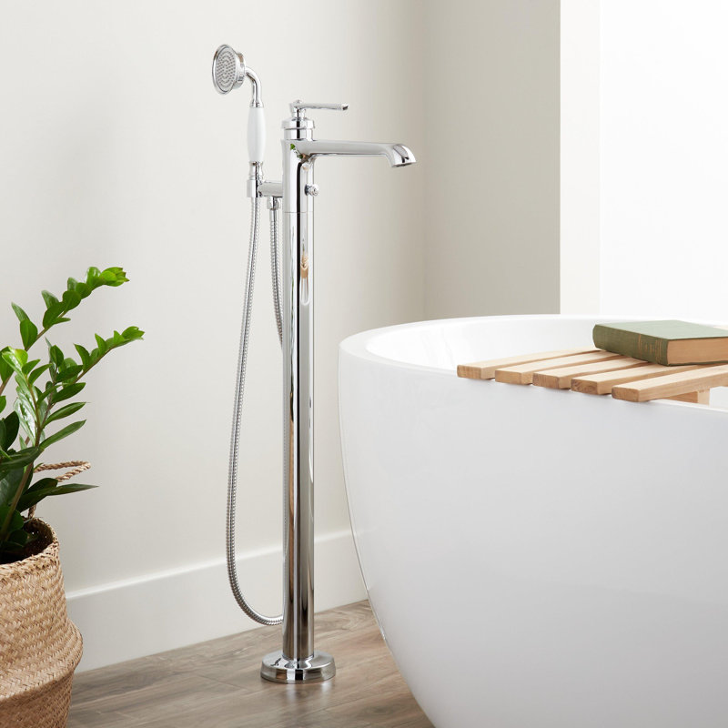 Cooper Freestanding Tub Filler with 1.8 GPM Hand Shower, Chrome