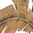 Metal Palm Leaf Brown Wall Decor with Green Accents