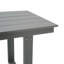 Table de salle à manger et de réunion extérieure grise