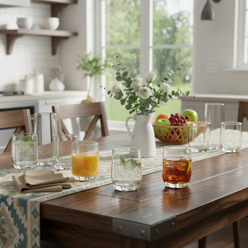 Ensemble de verres assortis 18 pièces Essentials