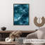 «Beach and Coastal Ocean Waves», reproduction d'art nautique sans cadre