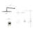 10" Rain Fixed Shower Head Systems Wall Mounted Shower-68024387