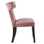 Chaises de salle à manger Curve Performance Velvet - ensemble de 2 par Modway-1830607156