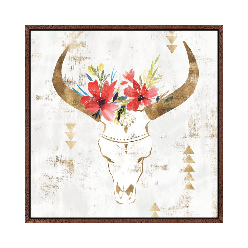 Oddity I by Isabelle Z - Print on Canvas, 66.04 cm H x 66.04 cm W, Classic Brown Wood Framed