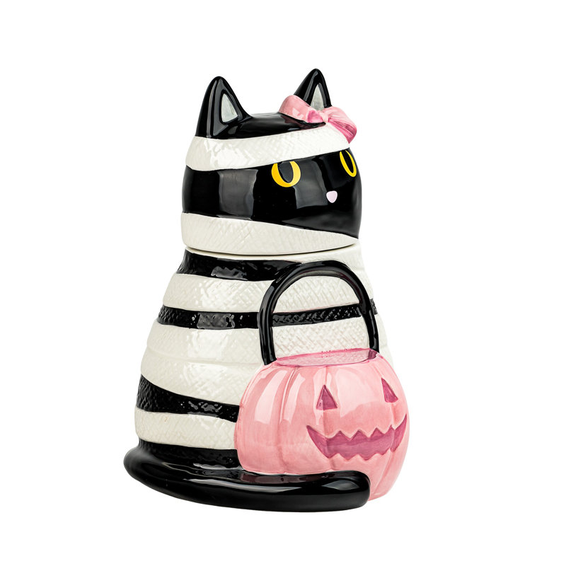 10 Strawberry Street Mummy Cat Cookie Jar