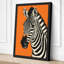 Zebra in Profile Graphic - Wrapped Canvas-1334229530-1334229531