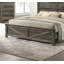 Ensemble de 3 tables de chevet de style très grand rustique gris 3 pièces-604612074