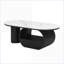 Table basse ovale en métal 47,24 po avec tiroir de rangement et pieds réglables pour le salon-302806192-302806194
