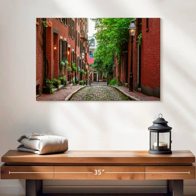 Sireci Boston Acorn Street, H 16 po x l 24 po
