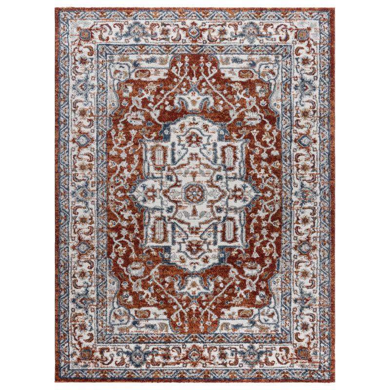 Tapis à poil long en polypropylène / polyester Imani Harlow, Rectangle 8 pi 9 po x 13 pi 1 po