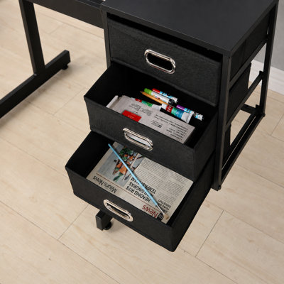 Adjustable Drafting Craft Table With Stool And 3 Drawers