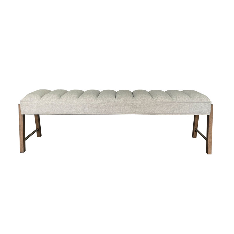 Banc en bois Tatum Aurora, latte