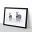 Two Zebras - Picture Frame Painting Print-56733650-56733656