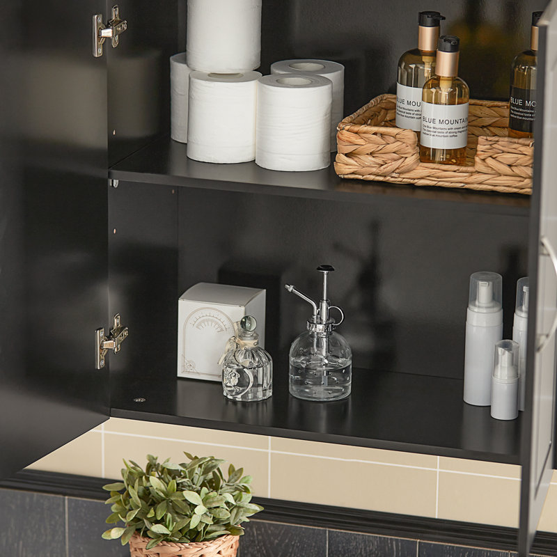 Caelan Bathroom Cabinet, Black