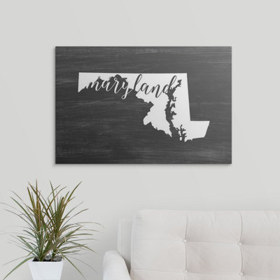 " Home State Typography Maryland "