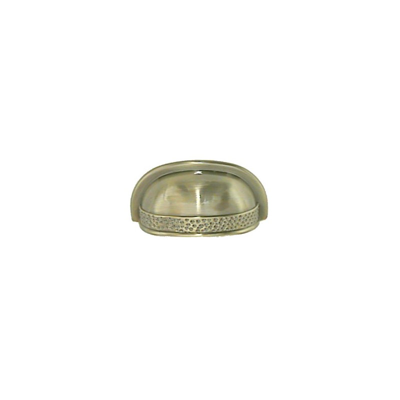 (Paquet de 5) Poignée coupelle martelée 2 1/2 po bronze antique