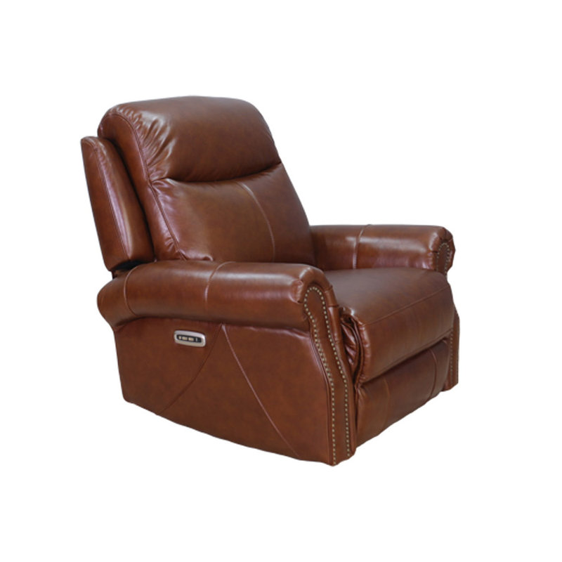 Fauteuil inclinable électrique en cuir fleur Diahann