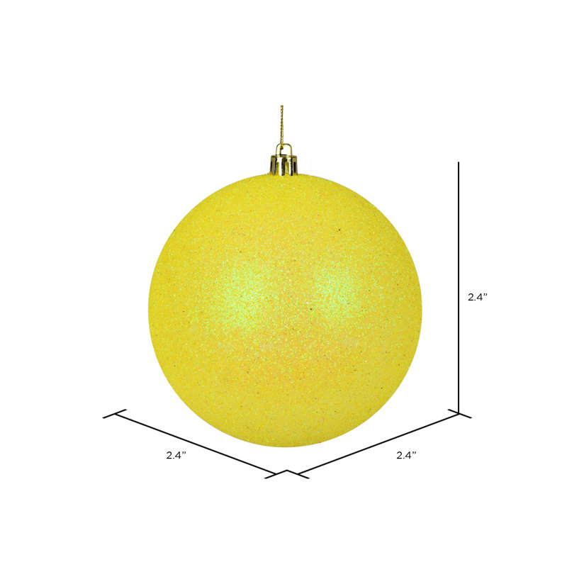 Décoration de boule décorative des Fêtes, Jaune