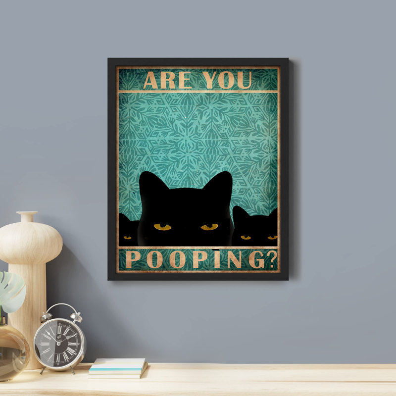 «Aare You Pooper» sur papier, Noir, H 14 po x l 11 po