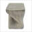 MGO Twist Shape Side Table, Wood-Like Texture, Grey Color-44545159