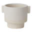 Vase de table en céramique blanche-689214820