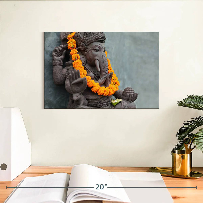 Adella Ganesha Statue, 8" H x 12" W
