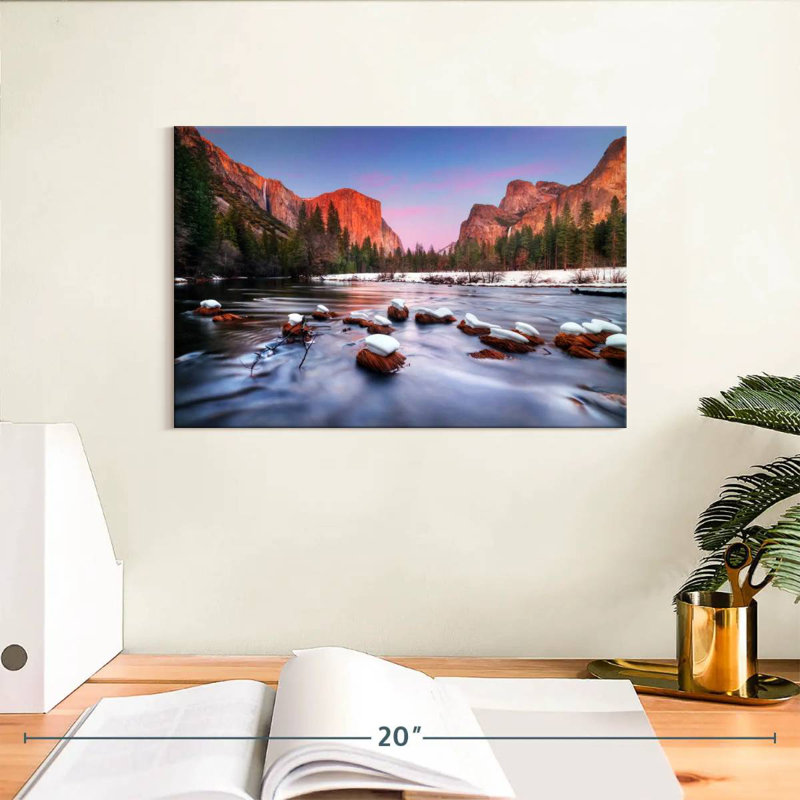 Alvord Snowy Merced River, H 8 po x l 12 po