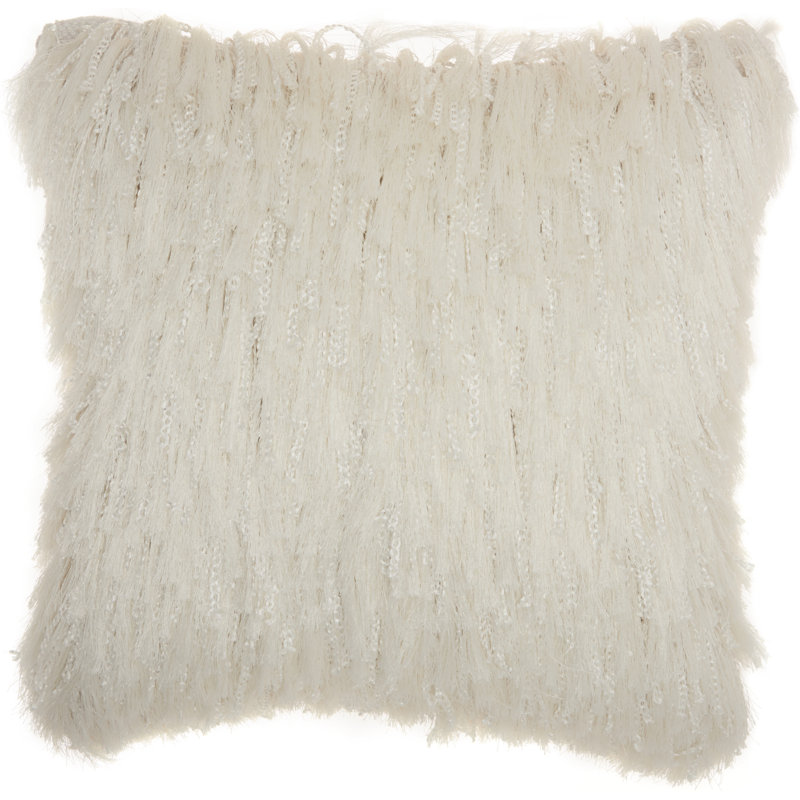 Housse de coussin carré et insert, Blanc
