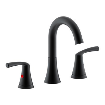 2-handle Bathroom Faucet with Drain Assembly